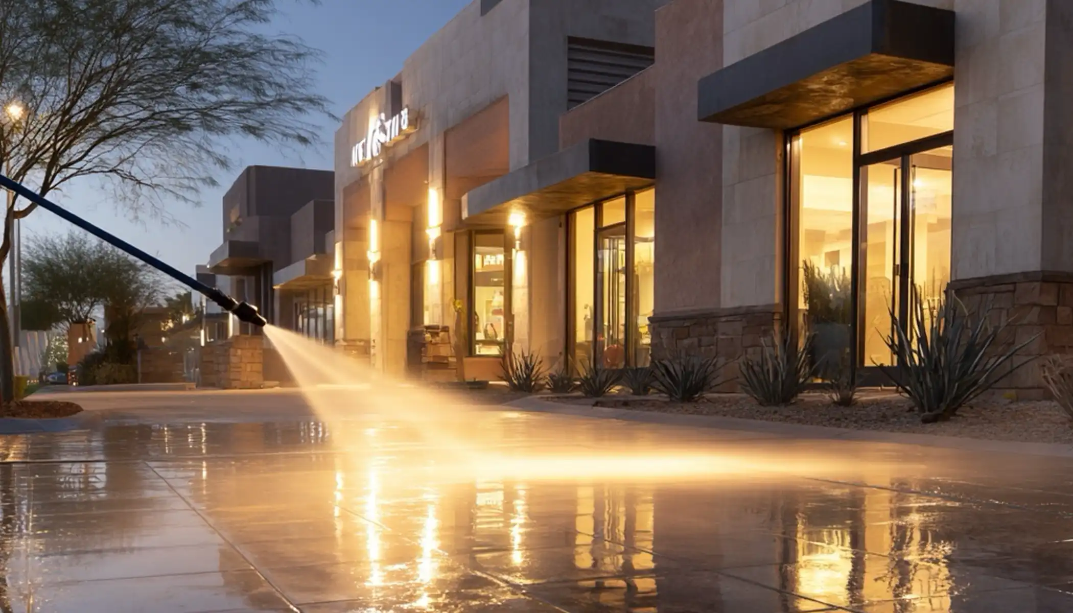 Commercial and retail power washing